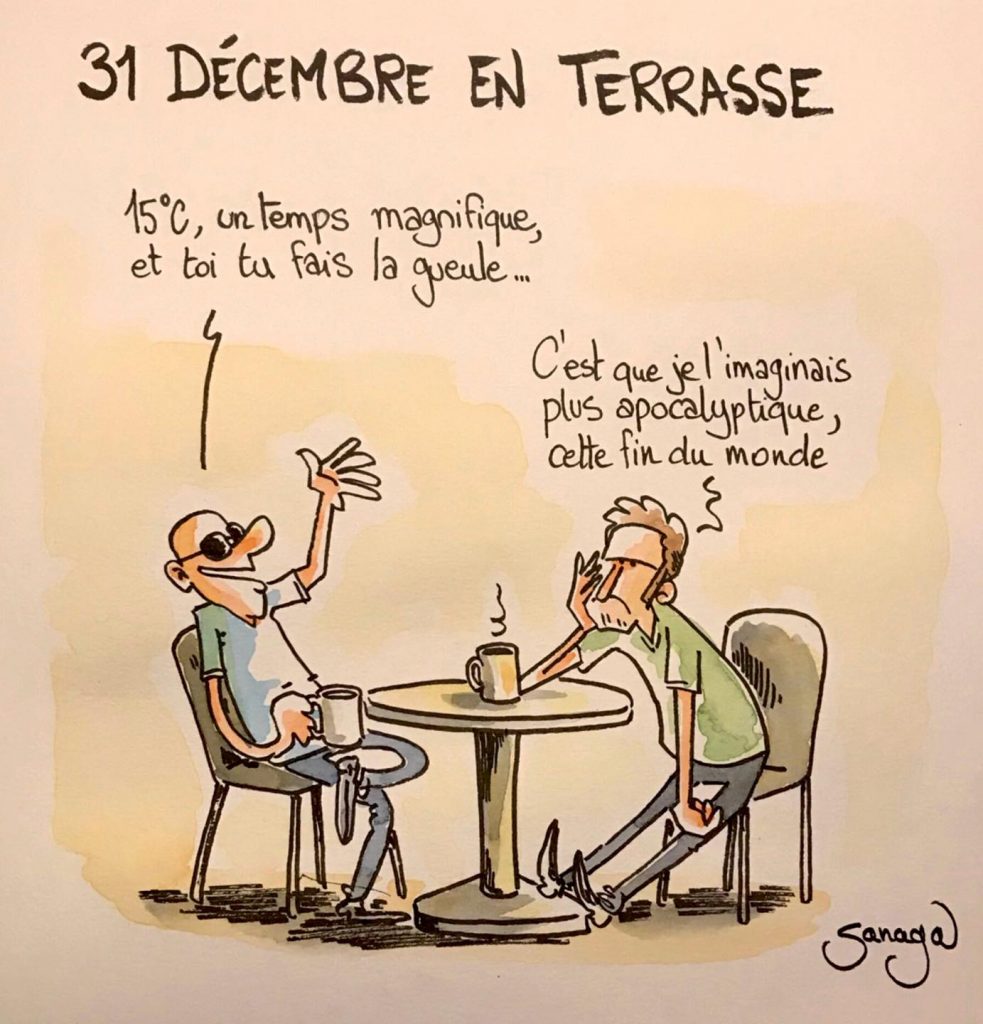 dessin presse humour fin d’année 2021 image drôle nouvelle année 2022