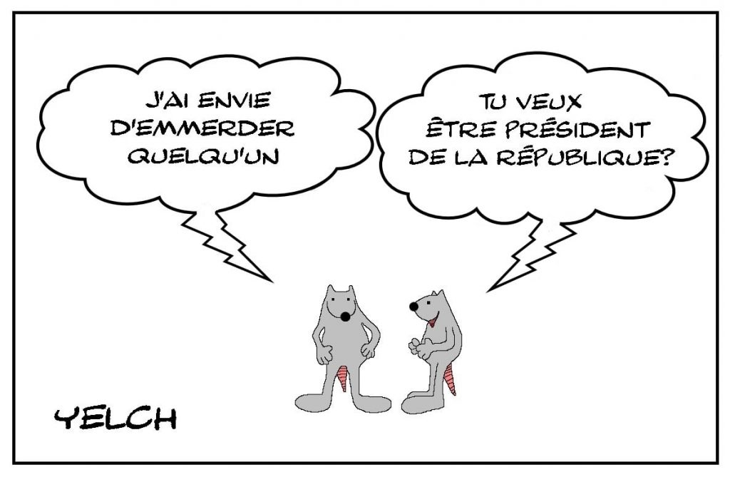 dessins humour Emmanuel Macron emmerder image drôle président de la République