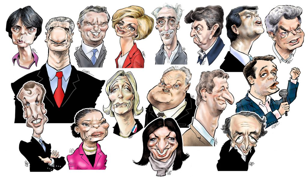 dessin presse humour candidats image drôle présidentielle 2022