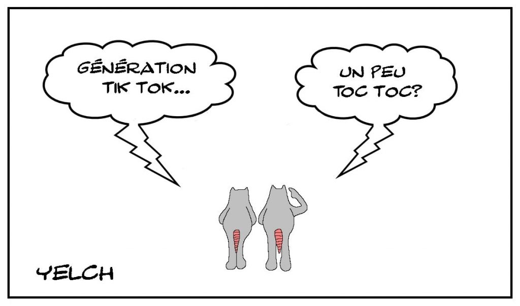 dessins humour génération TikTok image drôle toc toc