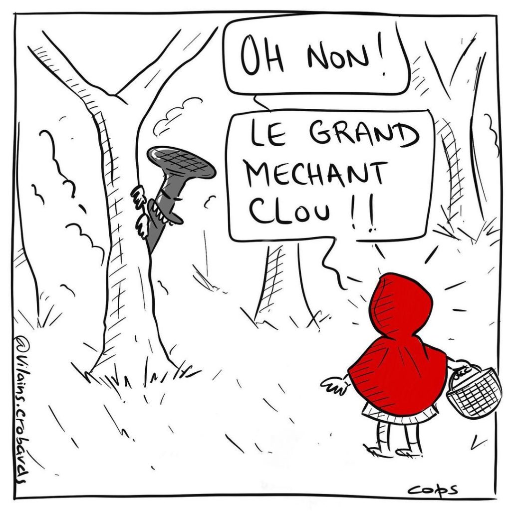 gag image drôle petit chaperon rouge image drôle grand méchant clou