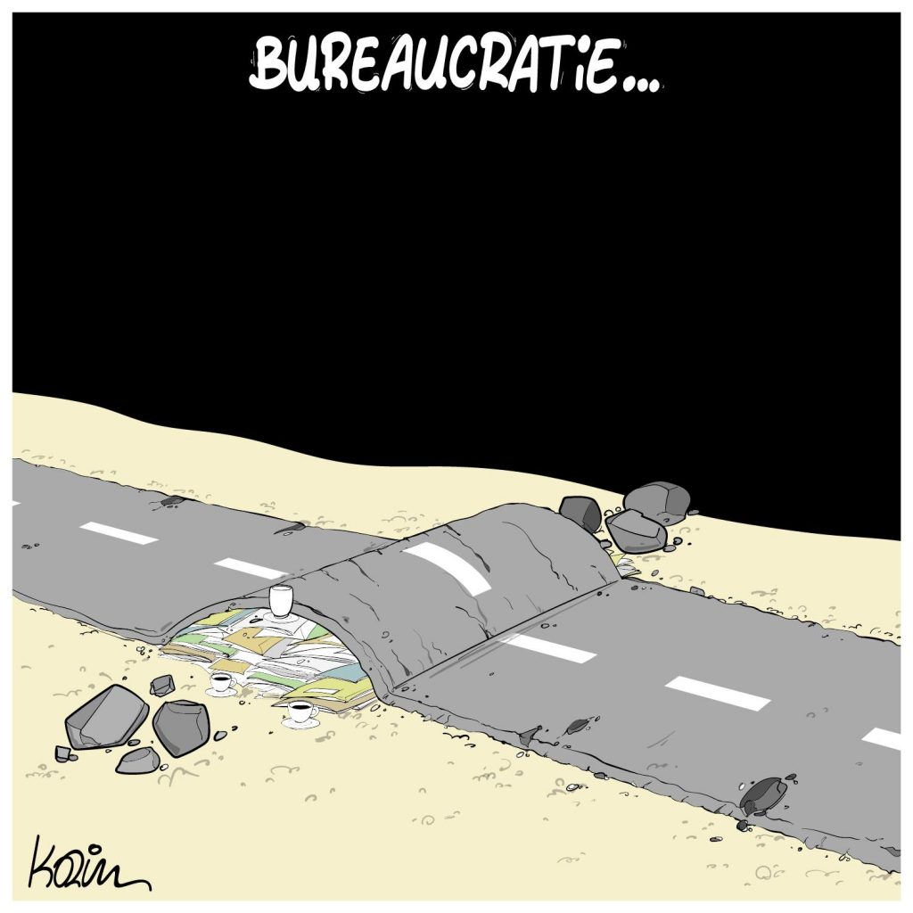 dessin presse humour bureaucratie image drôle administration paperasse