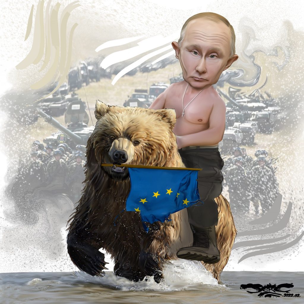 dessin presse humour crise ukrainienne image drôle Vladimir Poutine