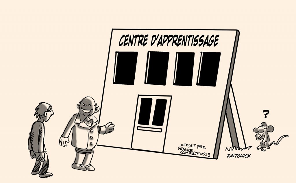 dessin presse humour formation professionnelle image drôle centre d’apprentissage