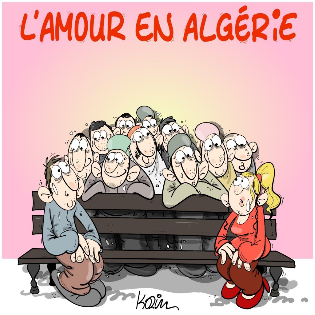 dessin presse humour amour algérie image drôle Saint-Valentin