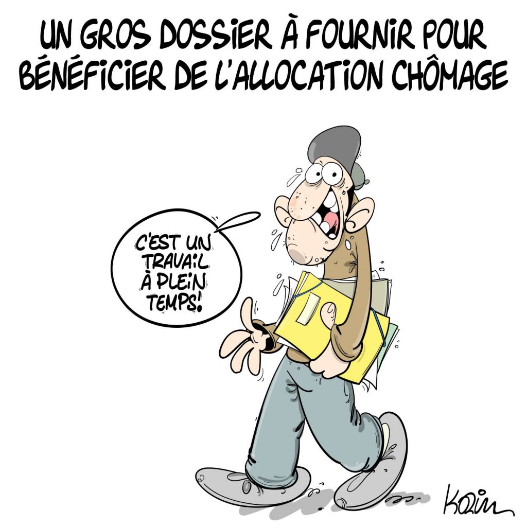 dessin presse humour amour algérie image drôle dossier allocation chômage