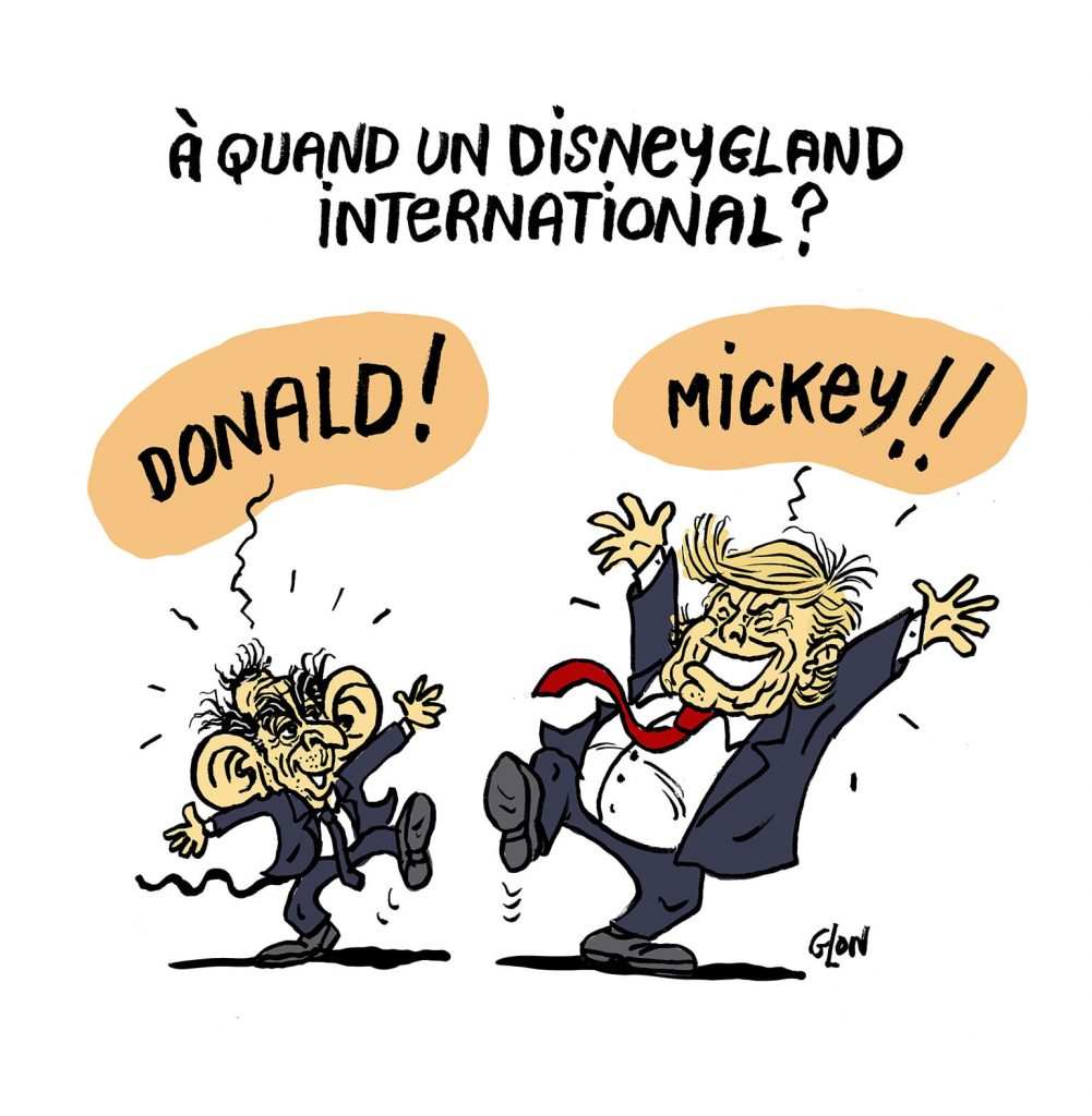 dessin presse humour Éric Zemmour image drôle Donald Trump