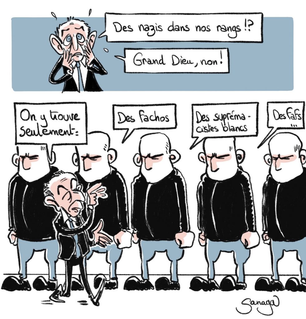 dessin presse humour présidentielle 2022 image drôle Éric Zemmour nazis