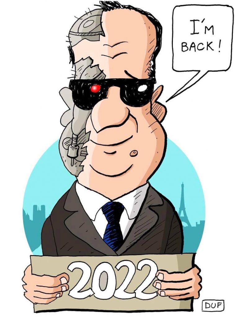 dessins humour présidentielle 2022 image drôle retour François Hollande candidature