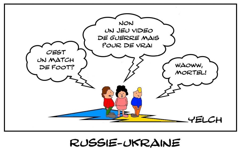 dessins humour invasion Ukraine image drôle guerre Russie