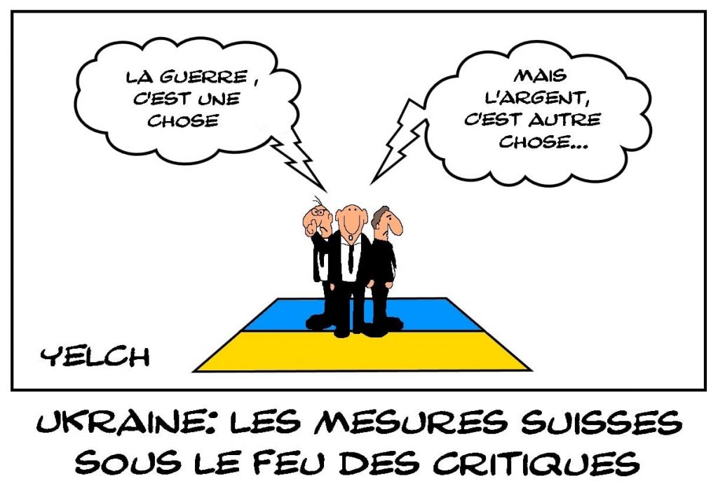 dessins humour crise guerre Ukraine Russie image drôle sanctions Suisse