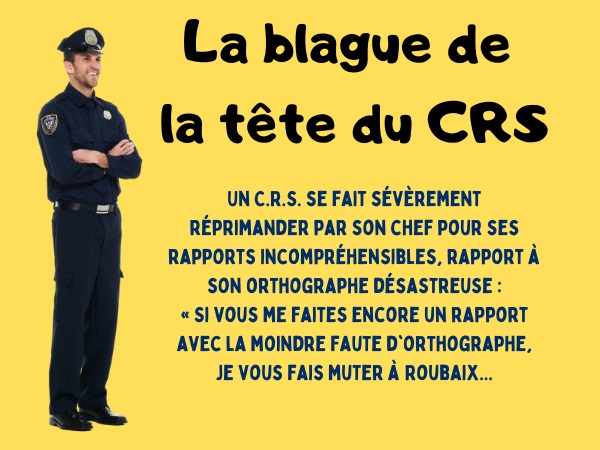 blague police, blague CRS, blague accident, blague moto, blague décapitation, blague glissière, blague fossé, top_actu