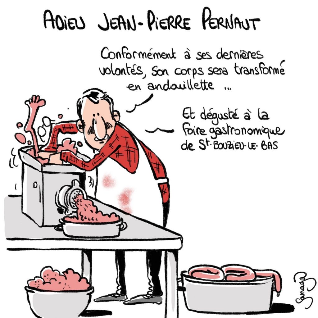 dessin presse humour décès Jean-Pierre Pernaut image drôle présentateur télévision