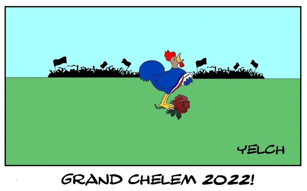 dessins humour rugby tournoi 6 nations image drôle Angleterre grand chelem