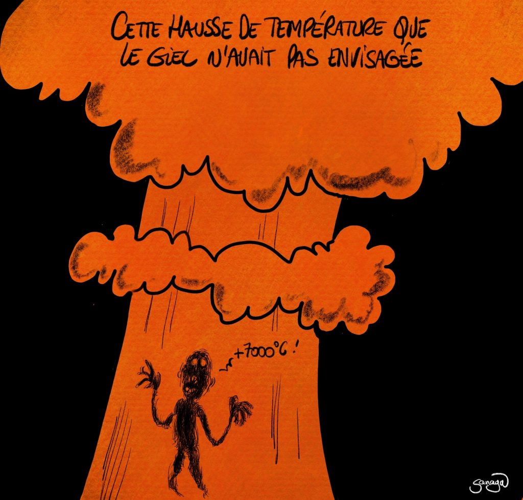 dessin presse humour Ukraine Russie guerre nucléaire image drôle GIEC réchauffement climatique