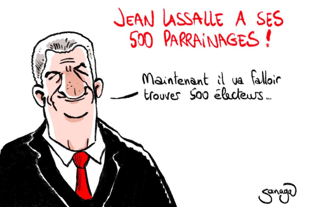 dessin presse humour présidentielle 2022 image drôle Jean Lassalle