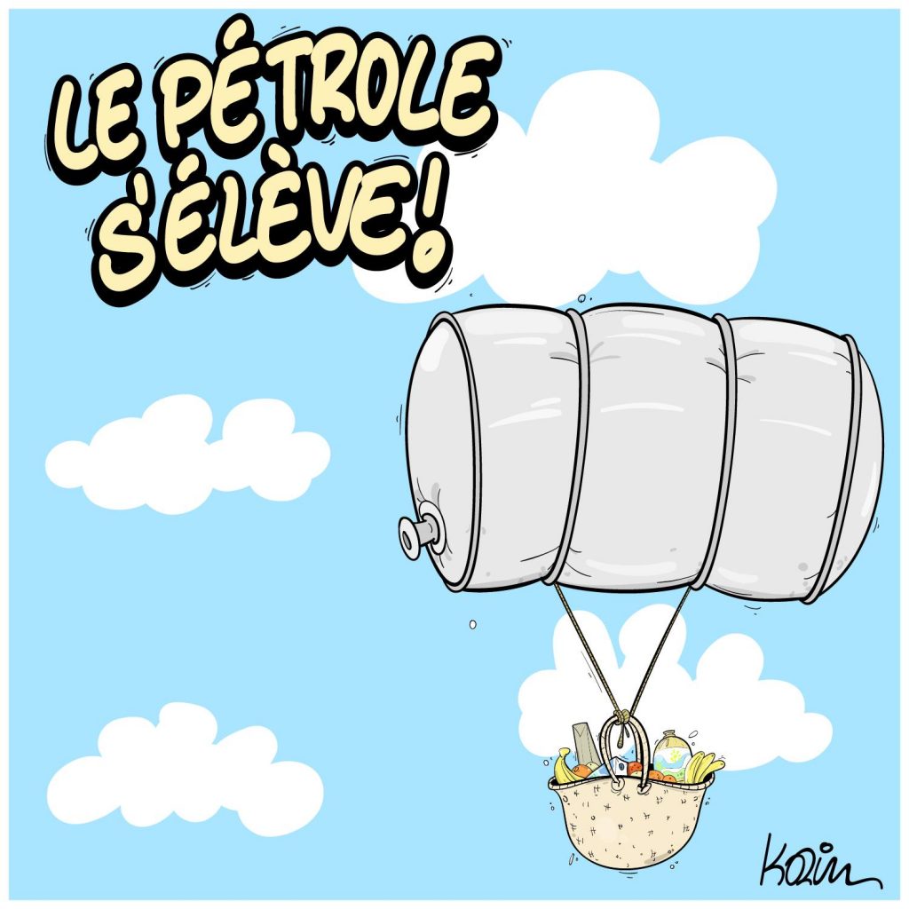 dessin presse humour crise guerre Ukraine image drôle hausse prix pétrole