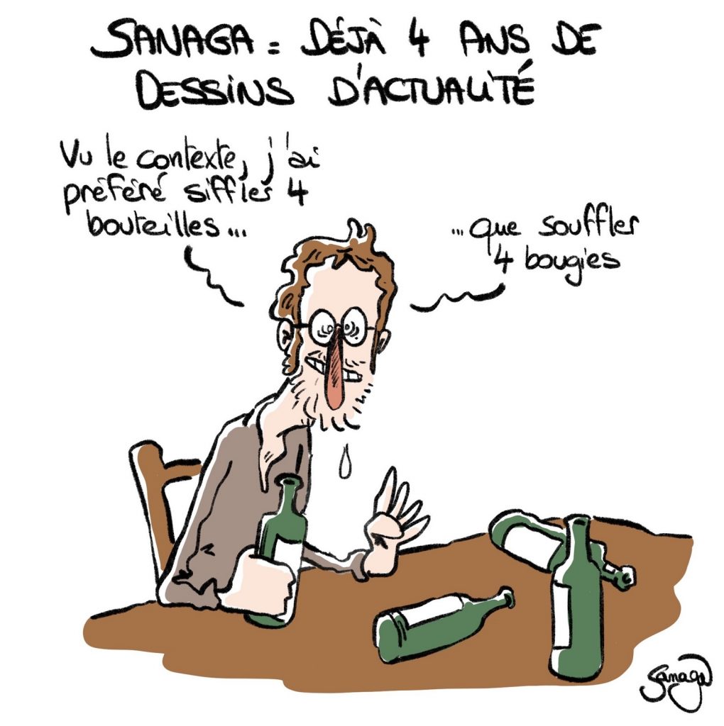 dessin presse humour Sanaga anniversaire image drôle dessin d’actualité