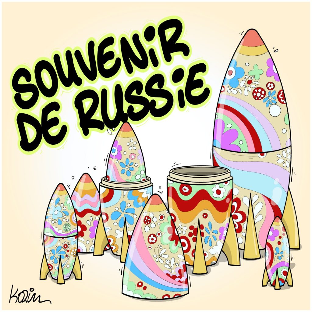 dessin presse humour Russie guerre Ukraine image drôle souvenir matriochka