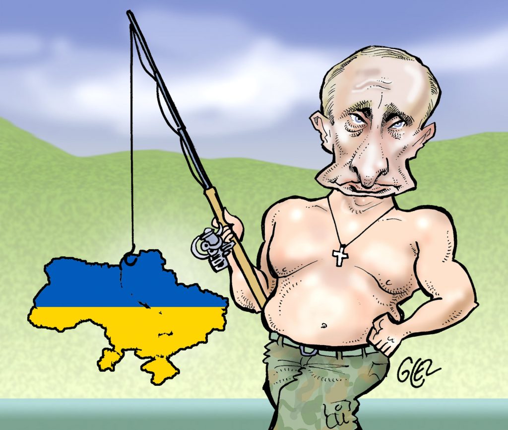 dessin presse humour guerre Ukraine Russie image drôle Vladimir Poutine