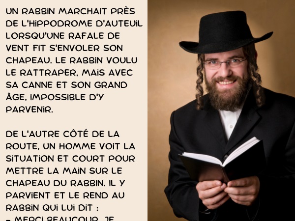 blague juifs, blague jeux, blague kippa, blague argent, blague bénédiction, blague rabbin, blague chapeau, blague turfiste, humour drôle