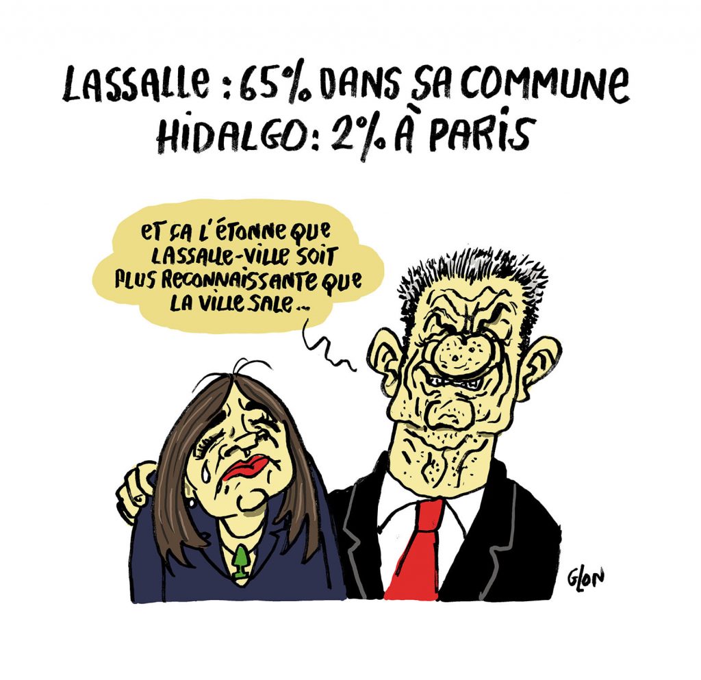 dessin presse humour présidentielle 2022 Anne Hidalgo image drôle Jean Lassalle Paris