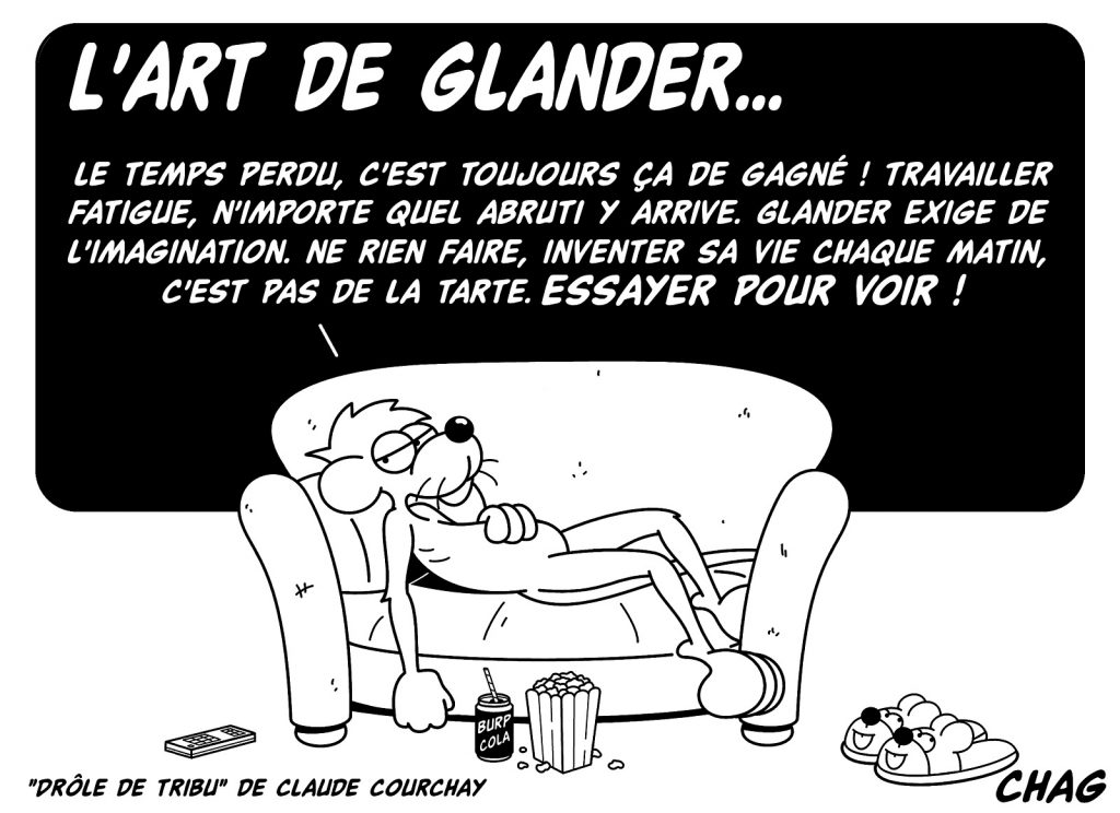 dessin humoristique art glander image drôle Claude Courchay