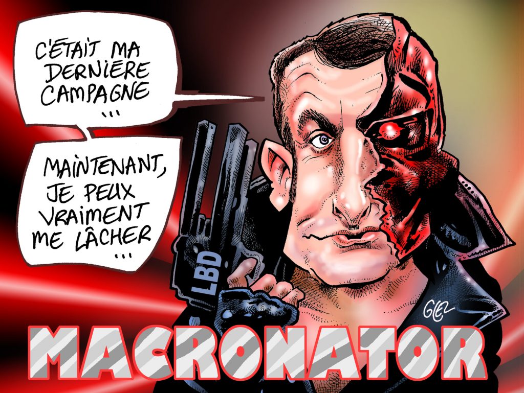 dessin presse humour présidentielle 2022 image drôle réélection Emmanuel Macron