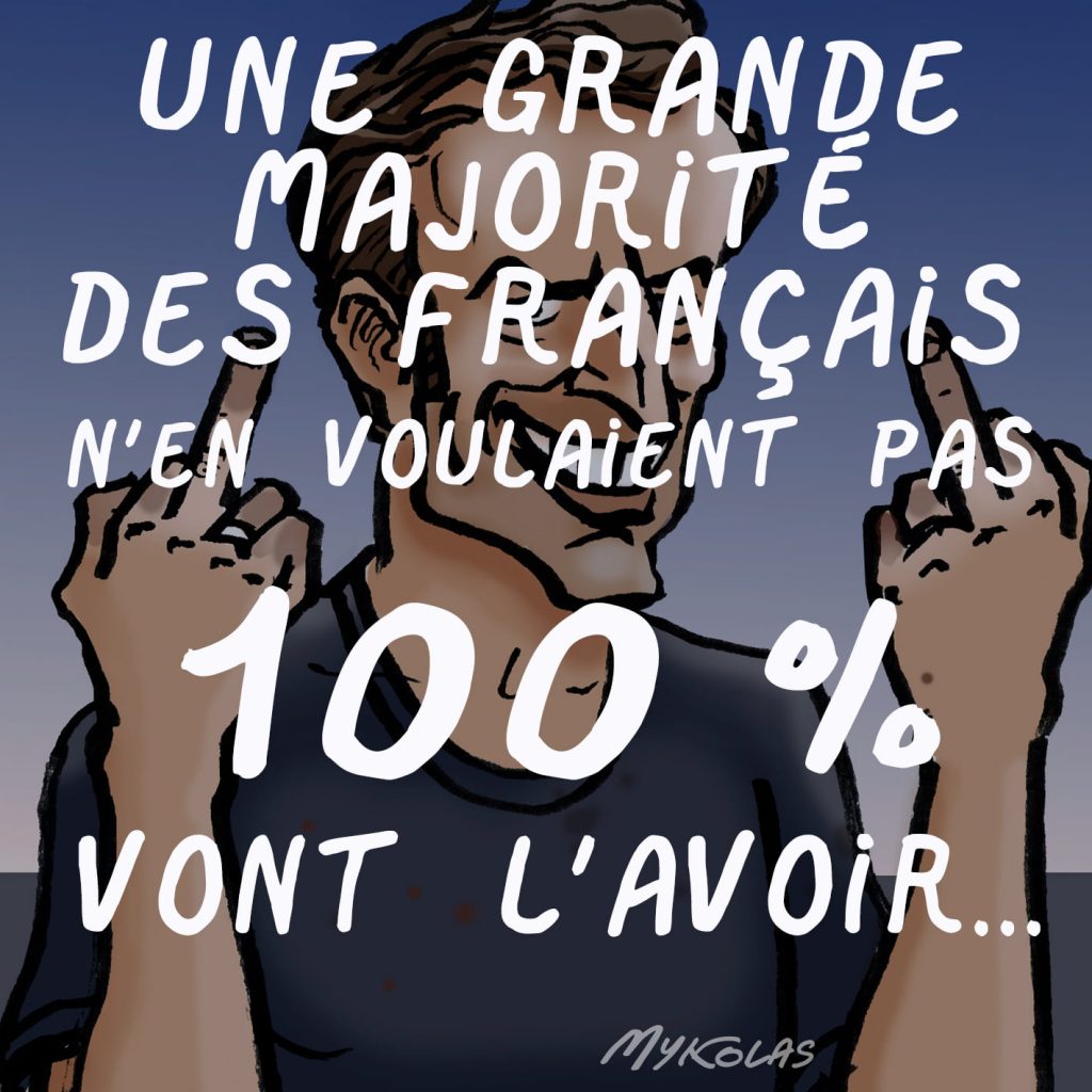 dessin presse humour présidentielle 2022 image drôle duel Macron Le Pen