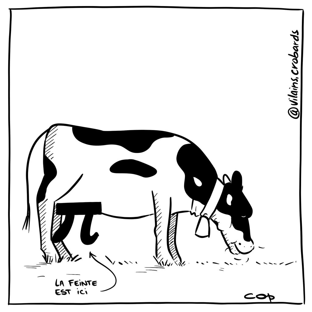 gag image drôle vache pis image drôle nombre Pi