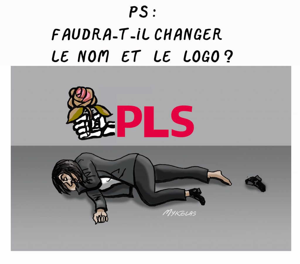 dessin presse humour présidentielle 2022 résultats image drôle défaite Parti Socialiste Anne Hidalgo PLS