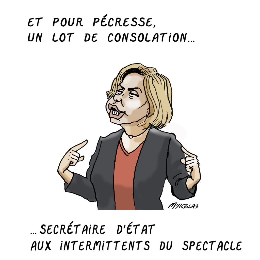 dessin presse humour Présidentielle 2022 deuxième quinquennat image drôle composition gouvernement Macron Pécresse