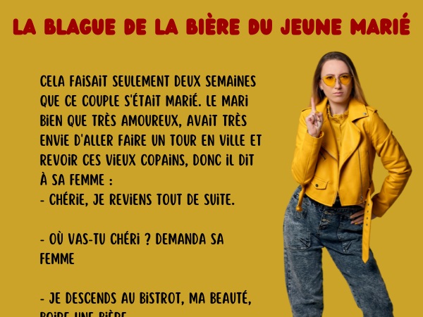 blague couples, blague mariages, blague bars, blague alcool, blague bières, blague nourriture, blague sortie, blague bistrot, humour drôle