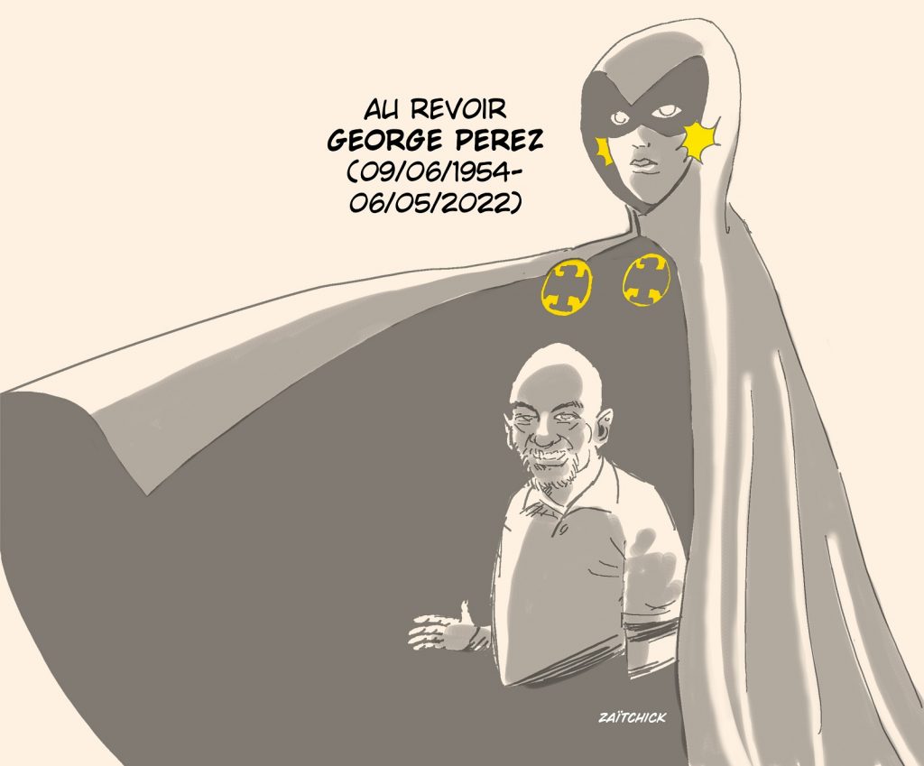 dessin presse humour décès George Perez image drôle Marvel comics