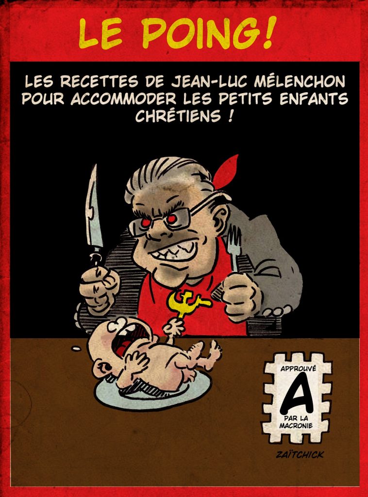 dessin presse humour Jean-Luc Mélenchon image drôle Union Populaire