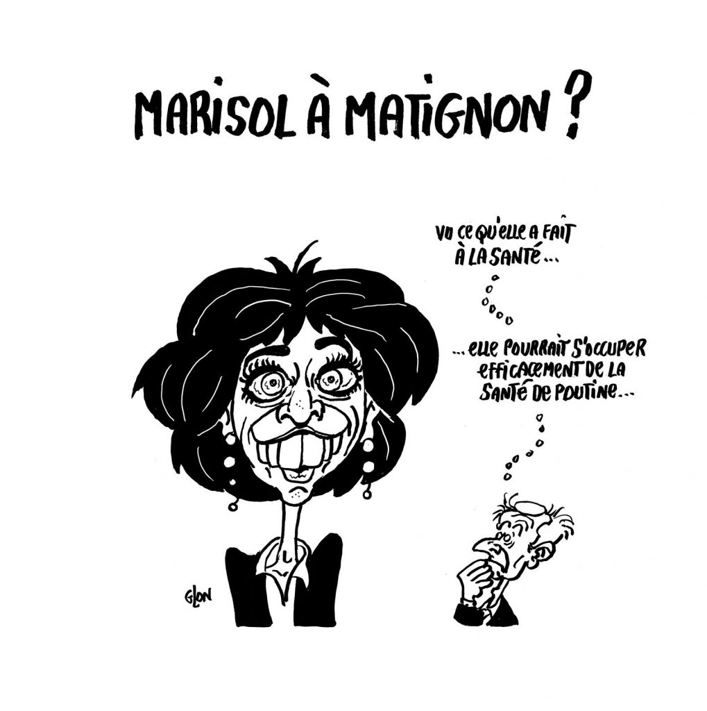 dessin presse humour Emmanuel Macron image drôle premier ministre Marisol Touraine