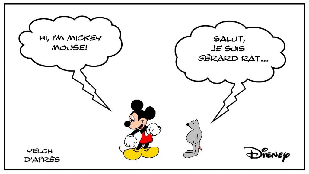 dessins humour Walt Disney image drôle Mickey Mouse