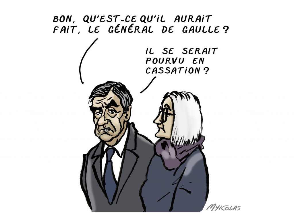 dessin presse humour affaire Fillon image drôle condamnation prison ferme