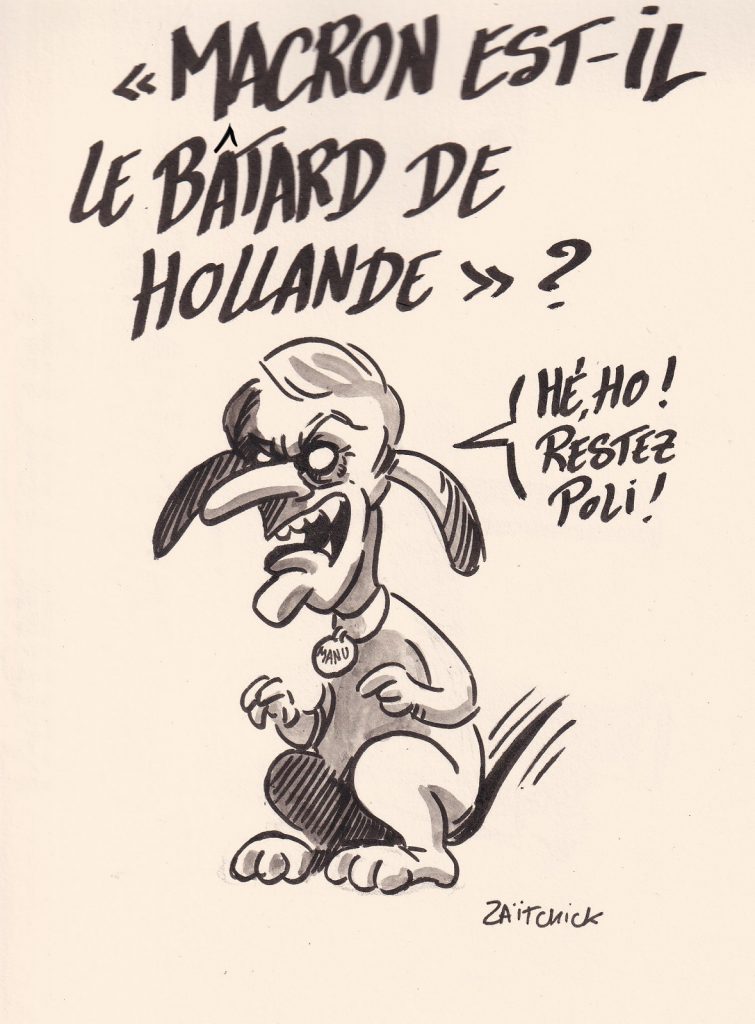 dessin presse humour Emmanuel Macron image drôle François Hollande