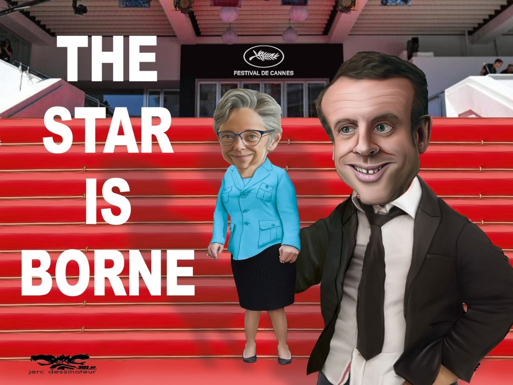 dessin presse humour Emmanuel Macron nomination image drôle première ministre Élisabeth Borne