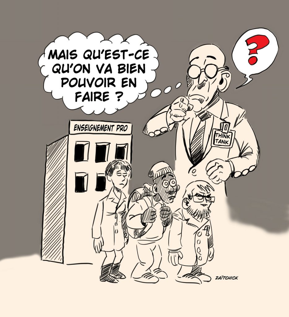 dessin presse humour gouvernement image drôle enseignement professionnel