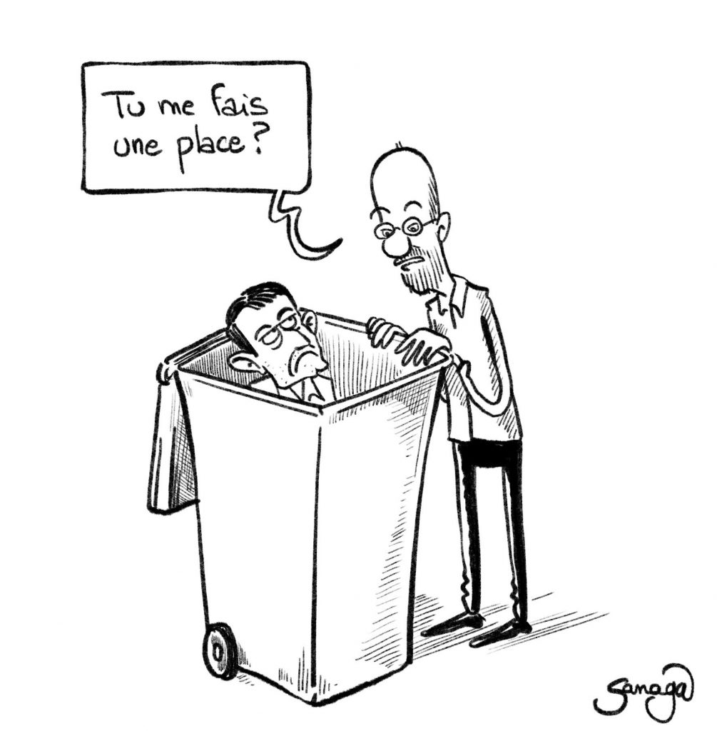 dessin presse humour Manuel Valls Jean-Michel Blanquer image drôle défaite législatives 2022