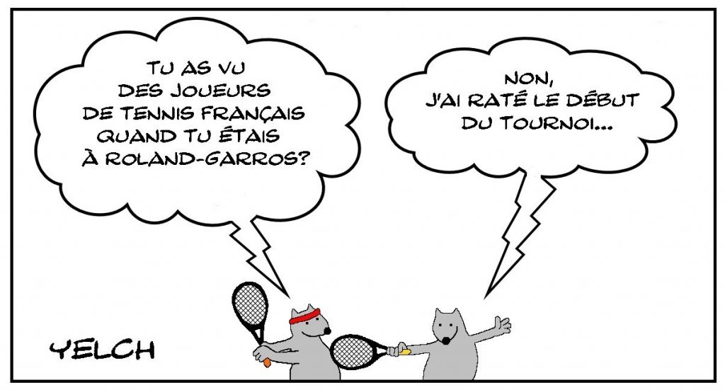 dessins humour Roland-Garros tennis image drôle joueurs français