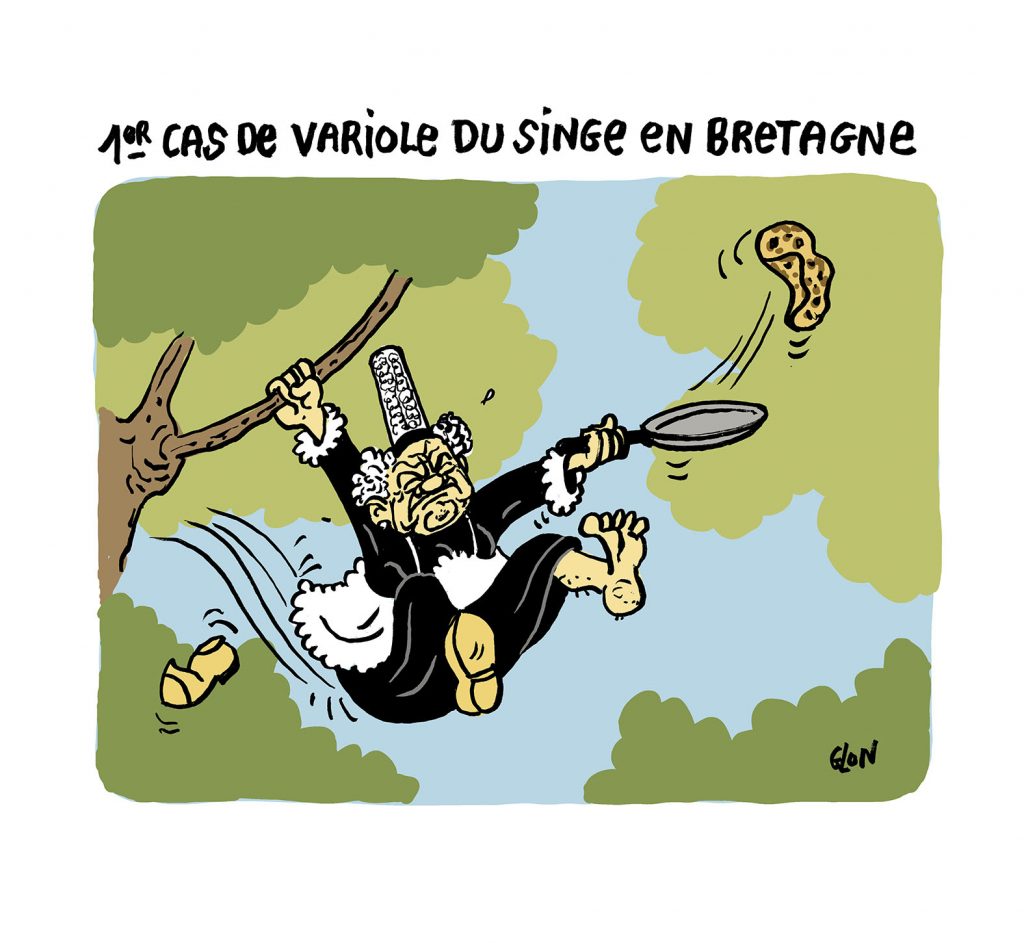 dessin presse humour épidémie variole du singe image drôle Bretagne