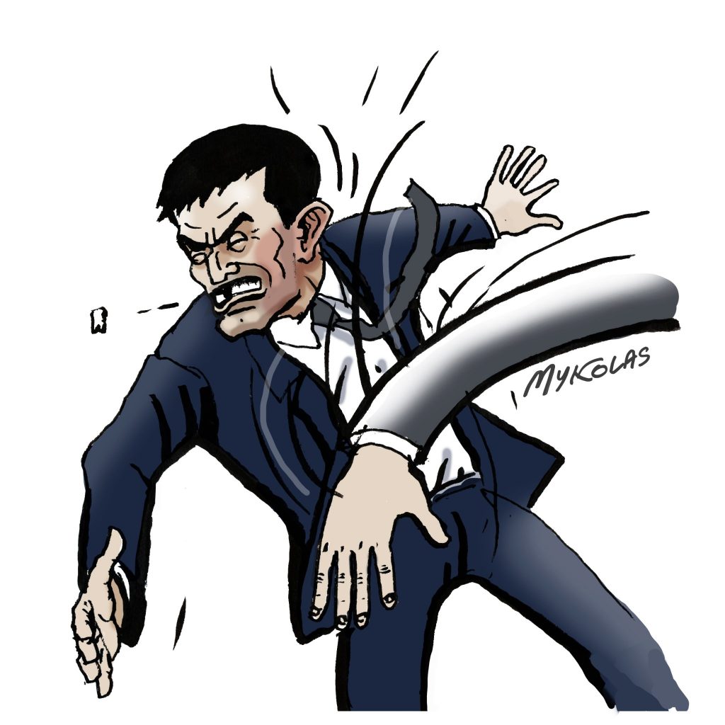dessin presse humour Manuel Valls image drôle défaite législatives 2022