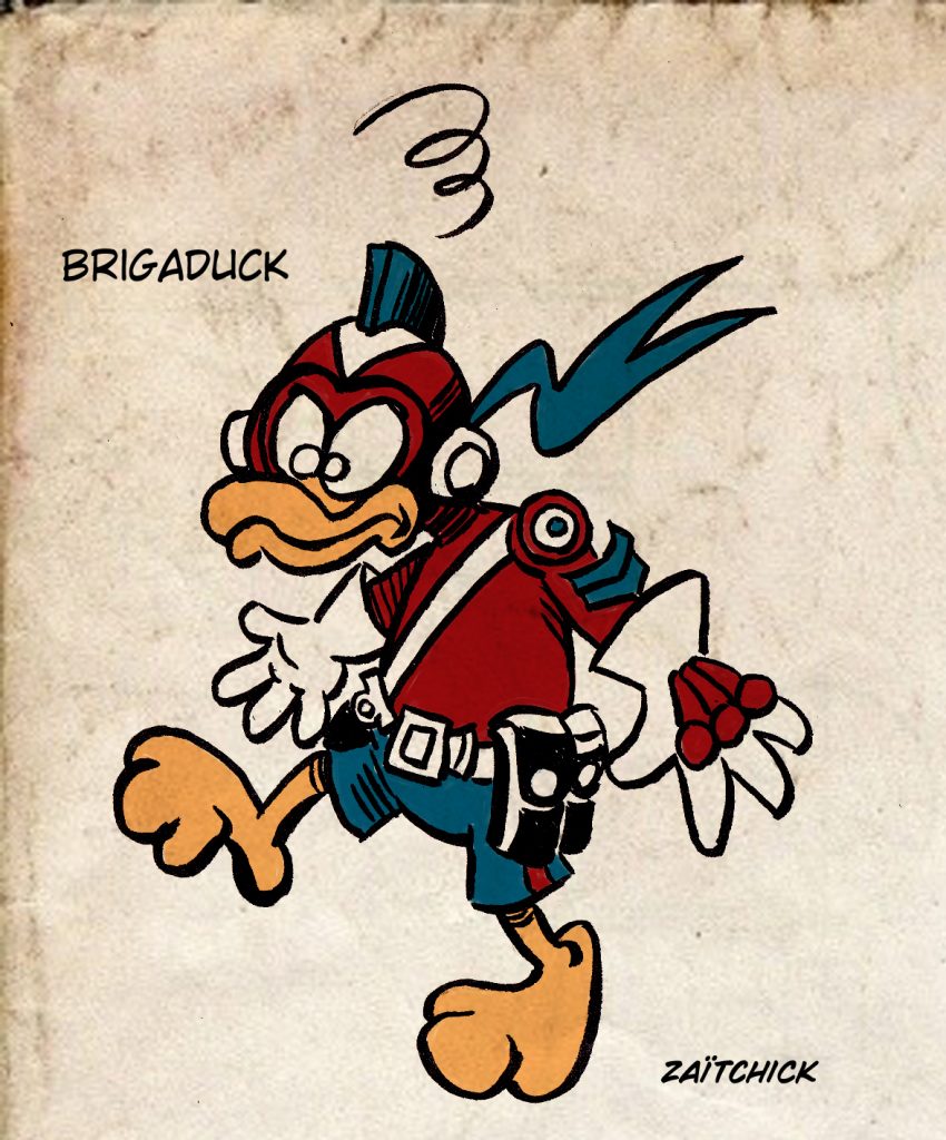 image drôle Le Brigadier physique quantique canard