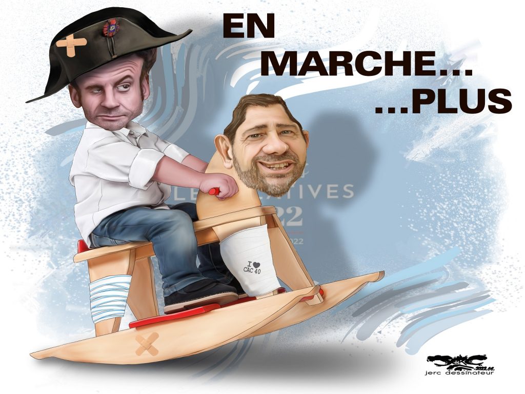 dessin presse humour Emmanuel Macron image drôle Christophe Castaner