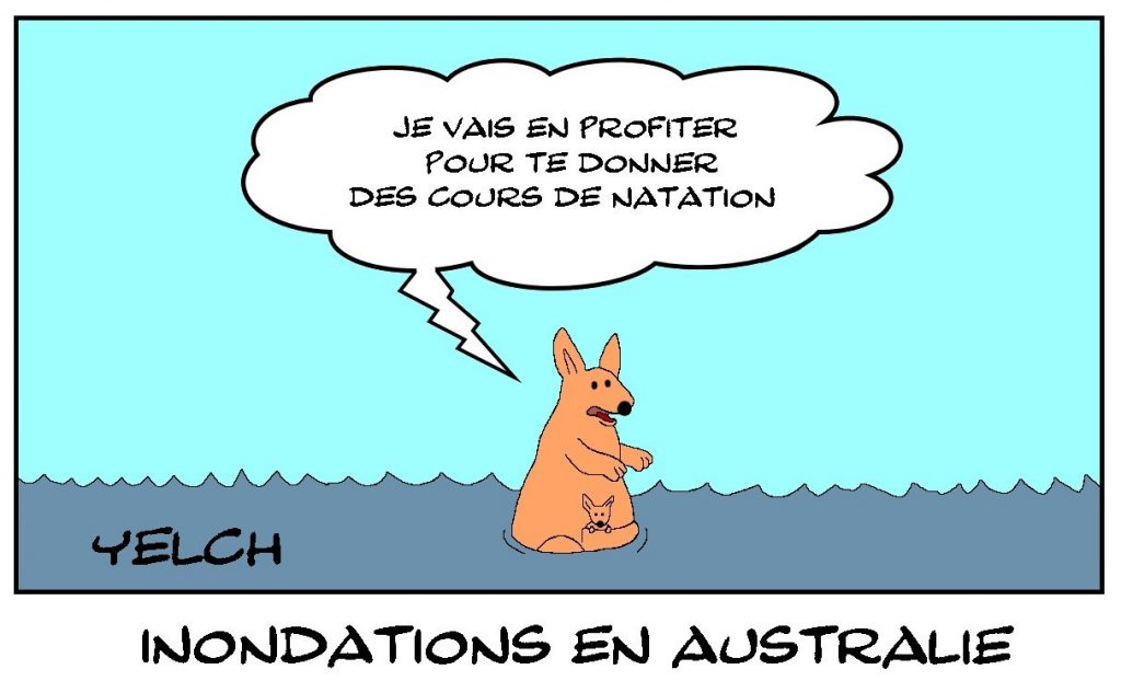 dessins humour Australie image drôle inondations