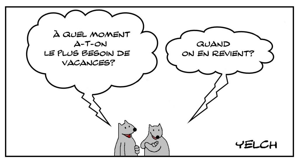 dessins humour retour vacances image drôle besoin