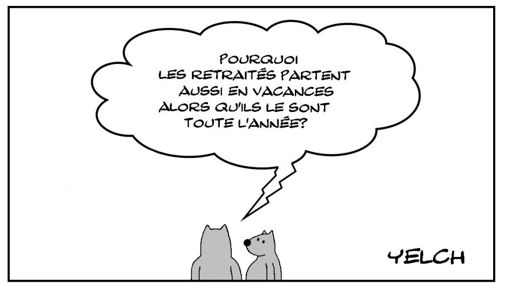 dessins humour retraite image drôle vacances